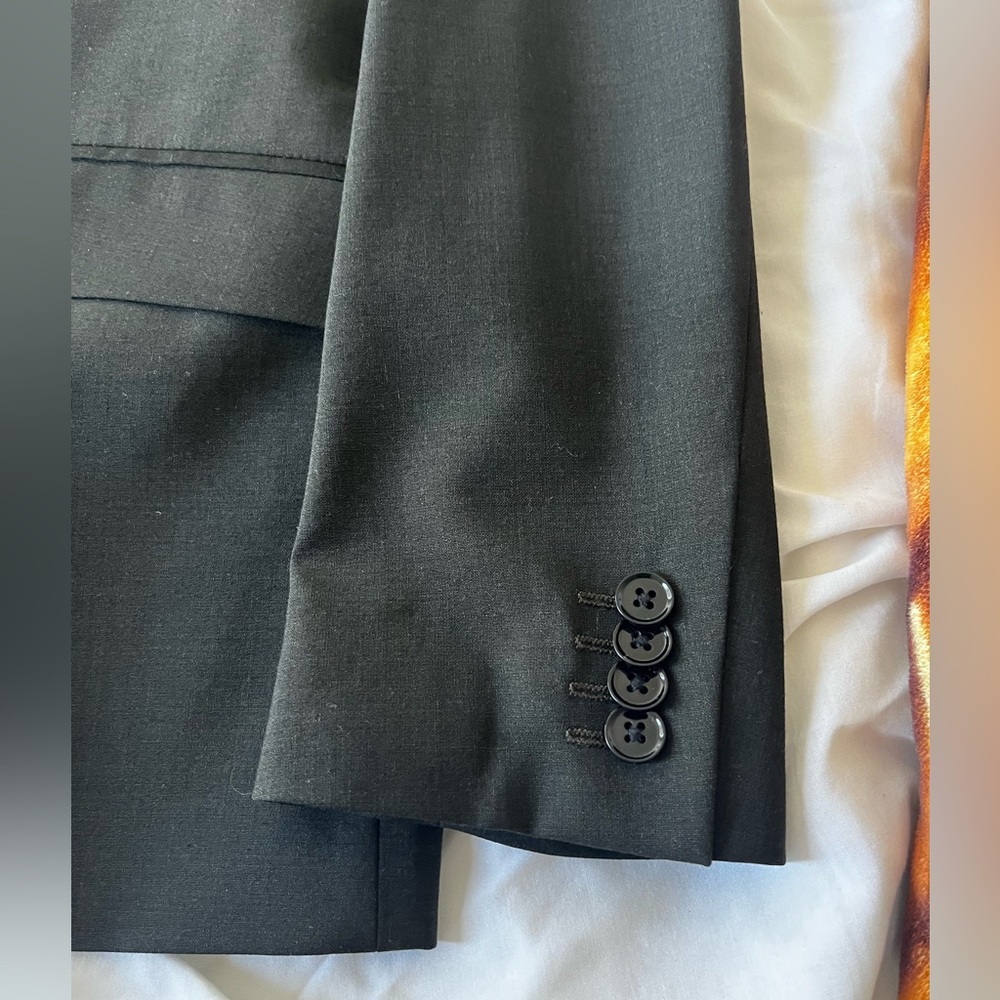 Express Suit Charcoal/Dark Green 44r 33x32 - Picture 2 of 16